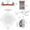 Nuwatt 4 Inch 2 Hour Trim Fire Rated Recessed Lighting, Canless LED Lights 2700K-5000K, 900LM, 6PK NW-P-DL-4-12W-5CT-FR-WH-6P - alternate 5