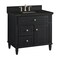 James Martin Vanities Lorelai 36" Single Vanity, Black Onyx, w/ 3 CM Phantome Eclos Top 424-V36-BKO-3PHT - alternate 9