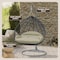 Leisuremod Teardrop Hanging Swing Chair with Stainless Steel Stand, 440 lb Capacity, Weatherproof RSCGR-57TP - alternate 10