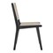 Homeroots Natural and Black Solid Wood Partially Open Back Dining Side Chair 653935 - alternate 9