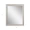 Homeroots 34" White Distressed Wood Framed Accent Mirror 632850 - alternate 6