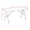 Regency Trestle 6 ft Folding Table and 6 Chairs Set, Blow Mold Plastic, Steel Frame, 72 in x 29 in, White TBM7229WH42WH - alternate 10