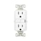 Eaton Wiring Devices Eaton Tamper-Resistant GFCI Receptacle, 125 V, 15 A, NEMA: NEMA 5-15R, Back, Side Wiring, White TRGF15W-3-L - alternate 5