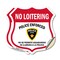 Signmission Bilingual No Loitering Shield Sign Polic, 4 inch X 4 inch, Vinyl Decal, 2PK SHI-D-2PACK-4-365 - alternate 1