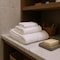 Homeroots Set of Three Ivory Cotton Quick Dry Terry Cloth Towels, 3PK 700330 - alternate 4
