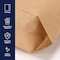 Hospeco Kraft Waxed Paper Receptacle Liner, Brown, 9x10x3 - Case of 250 HS-6141 - alternate 3