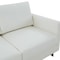 Leisuremod Lincoln Upholstered Leather Loveseat with Gold Frame, White LA55W-L - alternate 6