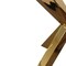 Homeroots 54" Clear and Gold Glass and Metal Cross Leg Base Round Top Dining Table 555132 - alternate 5
