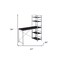Homeroots 47" Black and Silver Computer Desk 285414 - alternate 4