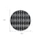Homeroots 8' Charcoal Round Geometric Washable Indoor Outdoor Area Rug 577033 - alternate 7