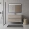Homeroots 28" Natural Wood Freestanding Bathroom Vanity With White Sink And Two Drawers 627455 - alternate 4