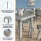 Flash Furniture Commercial Plastic Adjustable Height Classroom Activity Table-Soft Gray, 24 in SQ YU-YCX-002-2-SQR-TBL-SFTGY-GG - alternate 8