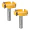 Powertec Slab Flattening Router Bit with 1/2 in. Shank, 2 in. Cutting Diameter, 1/2 in. Cutting Depth, 2PK 73055-P2N - alternate 1