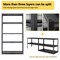 Wrightmaster 35.5in.*15.8in.*72.1in. 5-Tier Heavy Duty Storage Shelving with Adjustable Height&Sturdy Frame ZoroP160409 - alternate 8