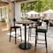 Flash Furniture Commercial 36" RD Natural HPL Tabletop with Black Bar Height RD Base ST-RD36-NAT-TR24B-GG - alternate 10