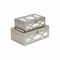 Homeroots Set of Two Champagne Mirrored Glass And Wood Box With Lid, 2PK 399673 - alternate 9