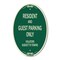 Signmission Resident And Guest Parking Only Violators Sub, 12 In X 18 In Architectural, Heavy Gauge Aluminum A-OV-G-1218-9898 - alternate 1