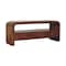 Homeroots 43in Brown Solid Wood Enclosed and Open Storage TV Stand 719186 - alternate 9