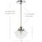 Jonathan Y Kurtz 7.25" Adjustable Drop Metal/Glass LED Pendant, Chrome JYL3516B - alternate 12