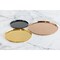Service Ideas Modern Edge Round Serving Tray, 9in diamater, Vintage Gold TRME9RIVG - alternate 3