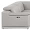 Homeroots Ash Gray Leather Modular U Shaped Eight Piece Corner Sectional With Console 643910 - alternate 4