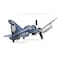 Homeroots 6" Blue Metal Hand Painted Model Airplane Tabletop Sculpture 401762 - alternate 7