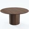 Homeroots 60" Brown Wood Pedestal Base Round Top Dining Table 720958 - alternate 1