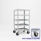 Pucel Five Shelf Extra Heavy Duty Stock Cart, 30 in W x 68 in H x 36 in D, Gray H-3036-P - alternate 1