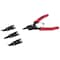 Prosource Snap Ring Plier Set, 6.125 in OAL, Red Handle, Cushion-Grip Handle, 3/4 in W Tip 10002-PRP-53L - alternate 1