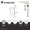 Kingston Brass 28" Freestanding Pedestal 3-Tier Towel Rack, Polished Nickel SCC2396 - alternate 2