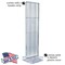 Azar Displays Clear Two-Sided Pegboard Floor Display On Studio Base with 50 6in Clear Hooks 700770-CLR-6C50 - alternate 6