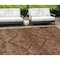 Homeroots 10' X 14' Orange Copper And Brown Floral Washable Indoor Outdoor Area Rug 588911 - alternate 1