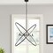 Homeroots Black Unique Statement Four Light Metal Chandelier 569446 - alternate 1