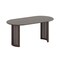 Homeroots 67" Walnut Solid Wood Oval Dining Table 721145 - alternate 1