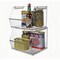 Azar Displays Small Clear Stackable Bin, 4PK 556710-4PK - alternate 4