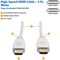 Tripp Lite 3FT HIGH SPEED HDMI CABLE DIGITAL VIDEO WITH AUDIO 4K X 2K M/M WHITE 3FT P568-003-WH - alternate 2