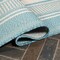 Jonathan Y Haynes Modern Double Stripe Aqua/Beige 5 ft. x 8 ft. Indoor/Outdoor Area Rug SMB202A-5 - alternate 5