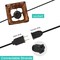 Jonathan Y Quinn 10-Light 10 ft. Classic Vintage LED G40 Square Bamboo Shaded String Lights, Brown JYL8707A - alternate 6