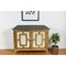 Homeroots 45in Brown And Gray Solid Wood Carved Geometric Sideboard with Two Doors 488481 - alternate 4