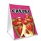 Signmission Crepes, 36 Inch x 24 Inch A-frame Yard Sign, Plastic Sign SBC-2436-Crepes - alternate 1