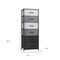 Homeroots 18" Gray and Black Steel and Fabric Six Drawer Chest 484694 - alternate 4