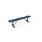 Mytcoat 6ft Outdoor Bench without Back, Portable, Light Blue, Punched Steel, Textured Coating 804325 - alternate 1