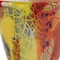 Homeroots 8" Orange Red and Yellow Murano Glass Abstract Oval Table Vase 375778 - alternate 8
