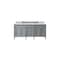 James Martin Vanities Brittany 72'' D Vanity, Urban Gray w/ Ethereal Noctis Silestone Top w/FreePower Wireless Charger 650-V72-UGR-FENC - alternate 1