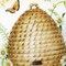 Homeroots Beehive Home Sweet Home Hand Painted Mouth Blown Glass Ornament 477519 - alternate 4