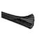 Kable Kontrol Wrap Around Cable Sleeving, 1 in Inside Dia., 400 ft, Halogen Free Polyester, Black BSSCE1.00-400 - alternate 1