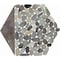 Daltile Pebble Oasis Natural Stone Tri-Hex Pebble Mosaic 11in x 10in in Tumbled Coastal, 17PK PB26TRHEXPBMSTM - alternate 6