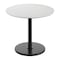 Flash Furniture 36" RND Tabletop, Seamless Surface Technology, White Faux Marble, 24" Black Round Table Height Base ST-RD36-WHMAR-TR24-GG - alternate 1