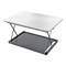 Homeroots 28" Adjustable White and Silver Stainless Steel Standing Desk Converter 397754 - alternate 5