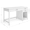 Martha Stewart Hutton Shaker Style Home Office Desk w/2 Side Drawers in White w/Polished Brass Hardware ZG-ZP-11-WH-GLD-MS - alternate 9